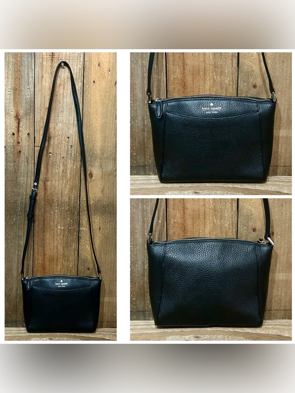 Kate Spade. 6 Piece: Monica Crossbody, Glasses, Case, Socks, Scarf & Dust Bag. - Picture 5 of 16